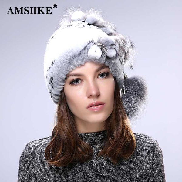amsiike fur hat women winter 2020 real rex fur with silver female cap knitted casual fashion beanie hats tm708, Blue;gray
amsiike fur hat women winter 2020 real rex fur with silver female cap knitted casual fashion beanie hats tm708, Blue;gray
