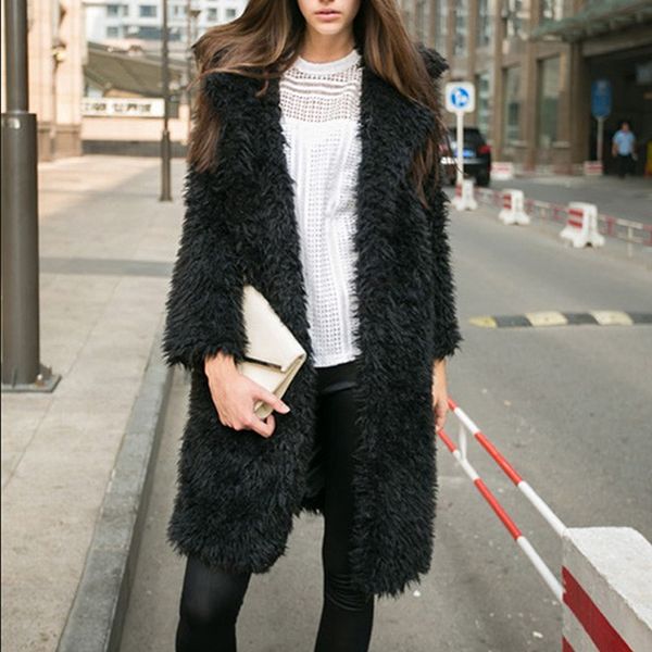 long wool coat outerwear women winter clothing fashion warm woolen blends coats lady elegant solid outerwear, Black;brown
long wool coat outerwear women winter clothing fashion warm woolen blends coats lady elegant solid outerwear, Black;brown