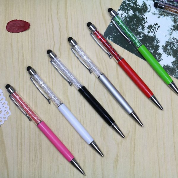 11 colors crystal ballpoint pen fashion creative stylus touch pen for writing stationery office & school ballpen ink black, Blue;orange
11 colors crystal ballpoint pen fashion creative stylus touch pen for writing stationery office & school ballpen ink black, Blue;orange