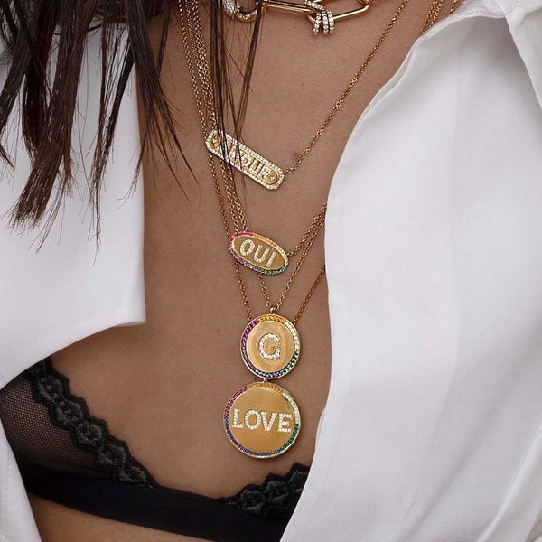rainbow color crystal letter pendant initial alphabet necklace fashion gold adjustable rhinestone charms pendant women accessories jewelry, Silver
rainbow color crystal letter pendant initial alphabet necklace fashion gold adjustable rhinestone charms pendant women accessories jewelry, Silver