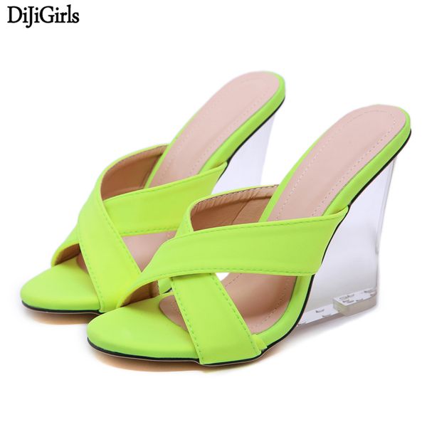 sandals green womens wedges slippers summer high heels transparent 11.5cm heel ladies shoes and, Black
sandals green womens wedges slippers summer high heels transparent 11.5cm heel ladies shoes and, Black