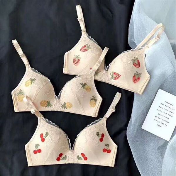 fashion fruits embroidery lace push up women bra 3/4 cup lingerie soft wireless girl brassiere female underwear brassiere, Red;black
fashion fruits embroidery lace push up women bra 3/4 cup lingerie soft wireless girl brassiere female underwear brassiere, Red;black