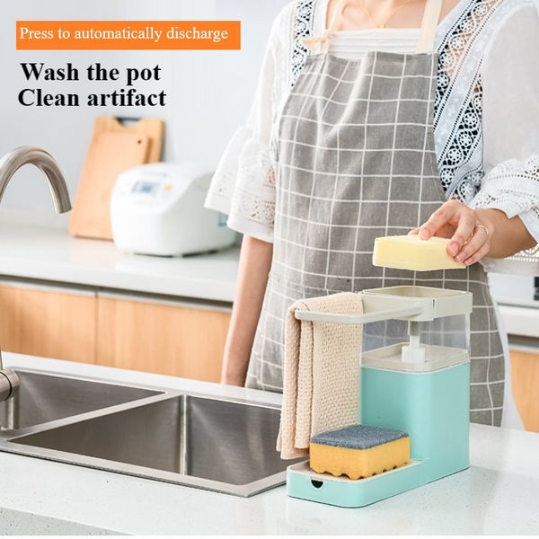 2-in-1 soap dispenser dishwashing liquid dispenser manual press liquid soap kitchen wash pump bathroom sponge
2-in-1 soap dispenser dishwashing liquid dispenser manual press liquid soap kitchen wash pump bathroom sponge