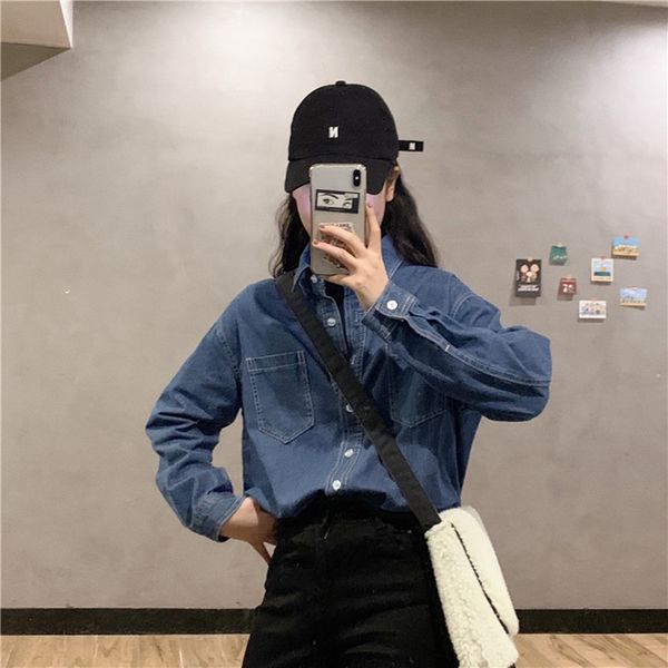 women cotton denim jacket female outwear denim coats with chest pocket chic style, Black;brown
women cotton denim jacket female outwear denim coats with chest pocket chic style, Black;brown