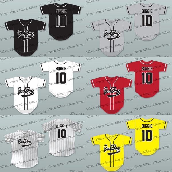 biggie smalls 10 bad boy pinstriped white grey black red yellow baseball jersey stitched s-4xl, Blue;black
biggie smalls 10 bad boy pinstriped white grey black red yellow baseball jersey stitched s-4xl, Blue;black