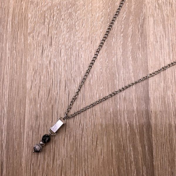 naiqube brand trendy 2020 new men women simple pendant necklace diy chain necklace for party stone bead jewelry gift, Silver
naiqube brand trendy 2020 new men women simple pendant necklace diy chain necklace for party stone bead jewelry gift, Silver
