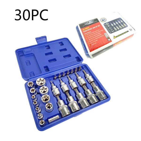 new 30pc chrome vanadium steel pressure batch sleeve group set head machine motor repair tool socket set wrench female torx male
new 30pc chrome vanadium steel pressure batch sleeve group set head machine motor repair tool socket set wrench female torx male