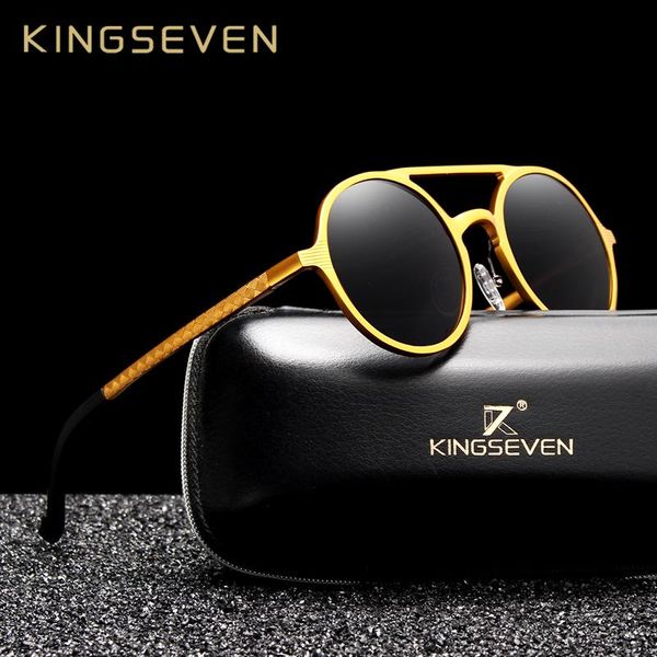 kingseven 2019 steampunk vintage aluminum sunglasses men round lens polarized sun glasses driving men's eyewear n7576 y200420, White;black
kingseven 2019 steampunk vintage aluminum sunglasses men round lens polarized sun glasses driving men's eyewear n7576 y200420, White;black