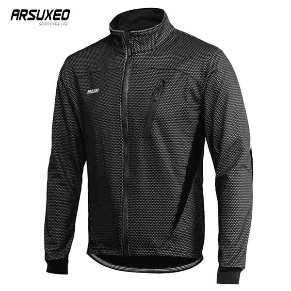 arsuxeo jacket bicycle clothing fleece windproof winter cycling jacket man bike reflective waterproof thermal mtb, Black;red
arsuxeo jacket bicycle clothing fleece windproof winter cycling jacket man bike reflective waterproof thermal mtb, Black;red