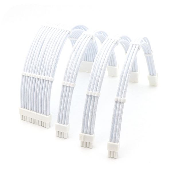 basic extension cable kit - 180 degree full white color atx 24pin/ 4+4pin, pci-e 6+2pin/ 6pin power extension cable
basic extension cable kit - 180 degree full white color atx 24pin/ 4+4pin, pci-e 6+2pin/ 6pin power extension cable