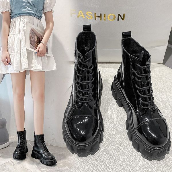 boots fashion 2021 leather woman shoes winter warm lace-up for waterproof, Black
boots fashion 2021 leather woman shoes winter warm lace-up for waterproof, Black