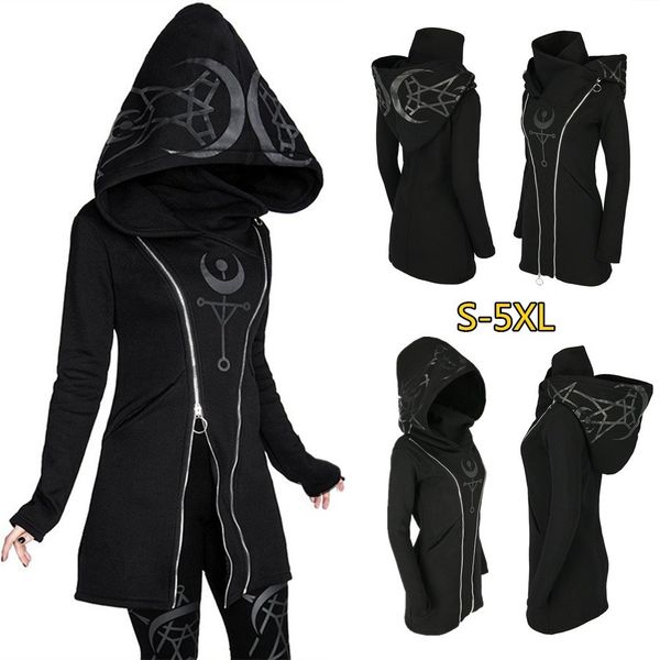 casual female punk gothic style hoodie sweatshirt goth hoodie moon oversized zipper irregular jacket women clothes, Black
casual female punk gothic style hoodie sweatshirt goth hoodie moon oversized zipper irregular jacket women clothes, Black