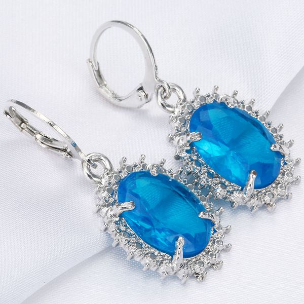 dangle & chandelier classic women drop earring fashion blue crystal earrings statement wedding jewelry aretes de mujer modernos 2021, Silver
dangle & chandelier classic women drop earring fashion blue crystal earrings statement wedding jewelry aretes de mujer modernos 2021, Silver