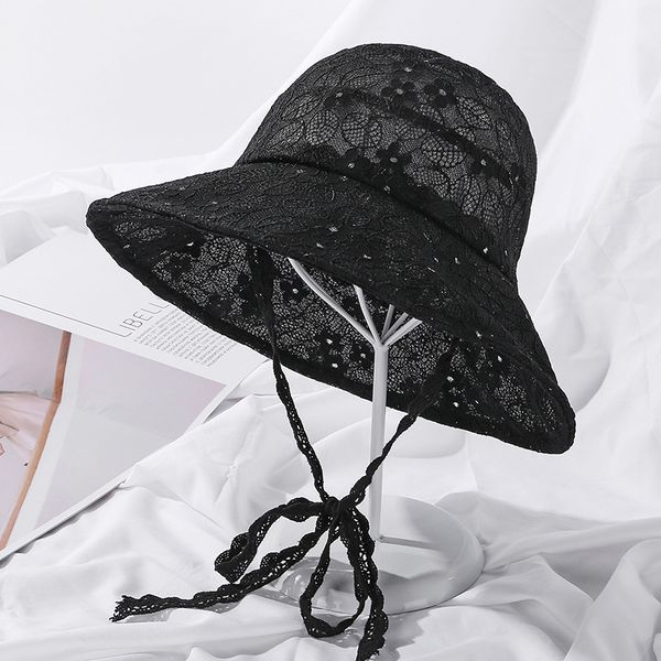 ht3141 bucket hat women flat wide brim sun hat anti-uv lace fishing cap ladies spring summer beach female bucket cap, Blue;gray
ht3141 bucket hat women flat wide brim sun hat anti-uv lace fishing cap ladies spring summer beach female bucket cap, Blue;gray
