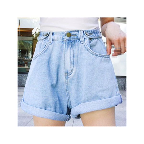 women's jeans shorts high waist loose light-colored korean version of the was thin denim female wide leg flanging black and w, Blue
women's jeans shorts high waist loose light-colored korean version of the was thin denim female wide leg flanging black and w, Blue