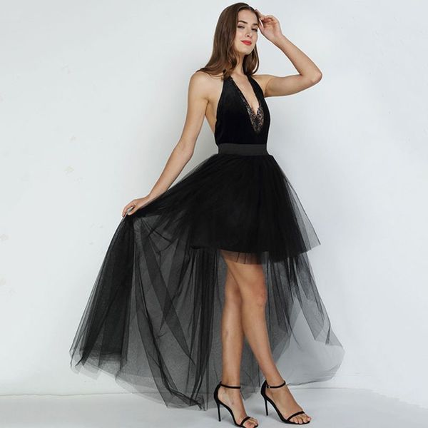 womens mesh high waist pleated fluffy maxi dovetail tutu skirt layered tulle high low asymmetric dance party a-line petticoat, Black
womens mesh high waist pleated fluffy maxi dovetail tutu skirt layered tulle high low asymmetric dance party a-line petticoat, Black