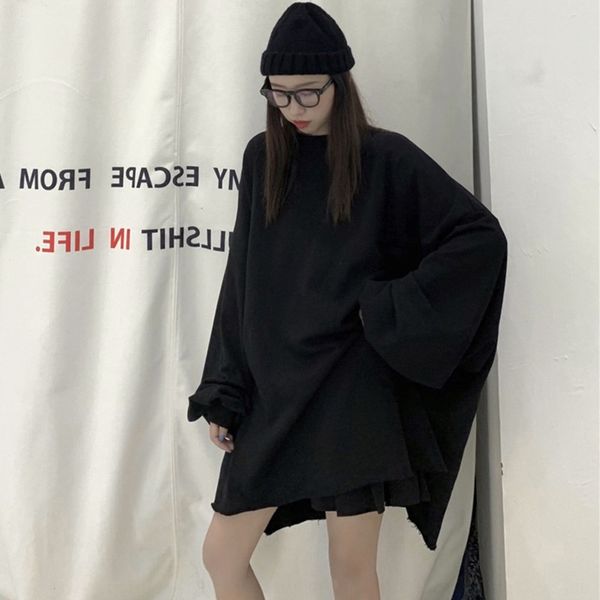 2020 early autumn new korean chic clothes missing bfstyle loose sweater skirt oversize women's sweater skirt wflkt, Black
2020 early autumn new korean chic clothes missing bfstyle loose sweater skirt oversize women's sweater skirt wflkt, Black