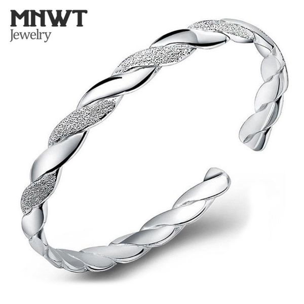 mnwt silver jewelry bracelets for women frosted onterwoven silver plated bangles open design size adjustable wome's bracelets, Black
mnwt silver jewelry bracelets for women frosted onterwoven silver plated bangles open design size adjustable wome's bracelets, Black