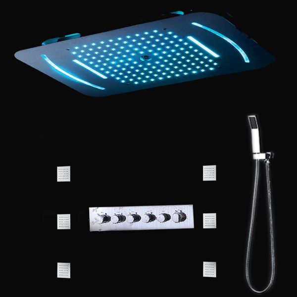 multi functions high flow led shower head system 24 inches 304sus big rain waterfall bathroom shower faucet set with massage body jets
multi functions high flow led shower head system 24 inches 304sus big rain waterfall bathroom shower faucet set with massage body jets