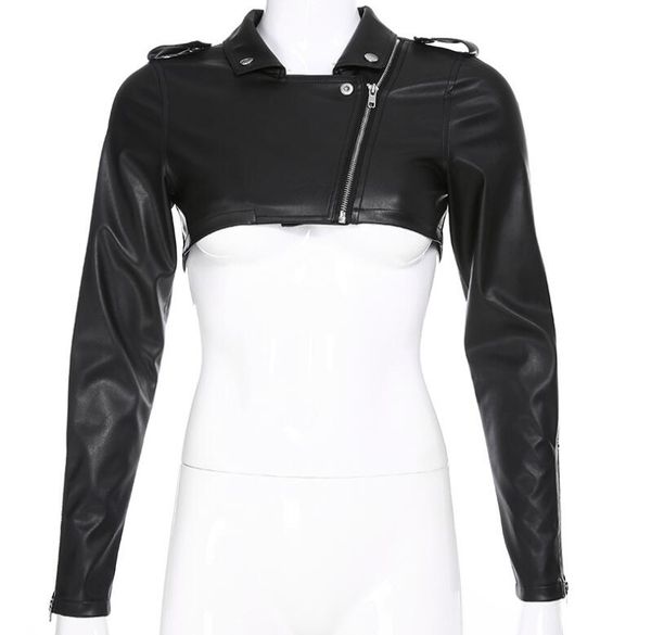 women's jackets autumn irregular fashion casual motorcycle short leather jacket, Black;brown
women's jackets autumn irregular fashion casual motorcycle short leather jacket, Black;brown