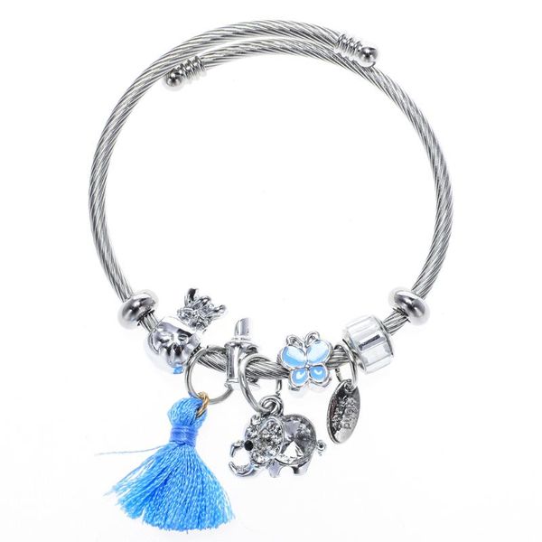 10pcs stainless steel bracelets bangles fashion elephant tassel charms bangle crystal pendant adjustable bracelet women jewelry, Golden;silver
10pcs stainless steel bracelets bangles fashion elephant tassel charms bangle crystal pendant adjustable bracelet women jewelry, Golden;silver