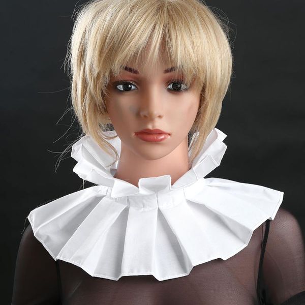 fake collar renaissance elizabethan vintage fake decorative ruffled neck collar choker wrap scarf cosplay props costume collars, Black;gray
fake collar renaissance elizabethan vintage fake decorative ruffled neck collar choker wrap scarf cosplay props costume collars, Black;gray