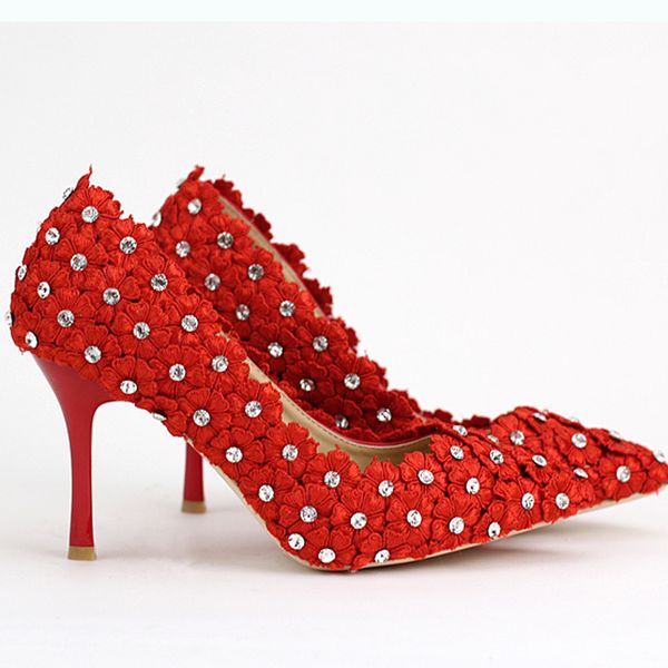 new style red lace flower banquet shoes pointed toe stiletto heel wedding shoes elegant bride bridesmaid, Black
new style red lace flower banquet shoes pointed toe stiletto heel wedding shoes elegant bride bridesmaid, Black