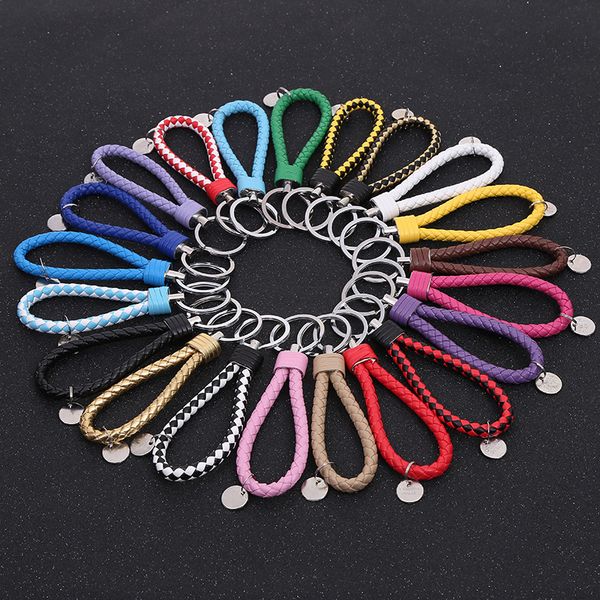 handmade braided pu leather keychains key chain metal key holder keyring auto car key ring bag accessory wholesale, Silver
handmade braided pu leather keychains key chain metal key holder keyring auto car key ring bag accessory wholesale, Silver