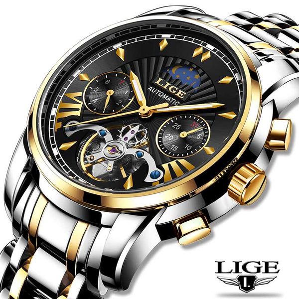 lige casual mens watches automatic mechanical business watch men waterproof wristwatch reloj hombres tourbillon, Slivery;brown
lige casual mens watches automatic mechanical business watch men waterproof wristwatch reloj hombres tourbillon, Slivery;brown