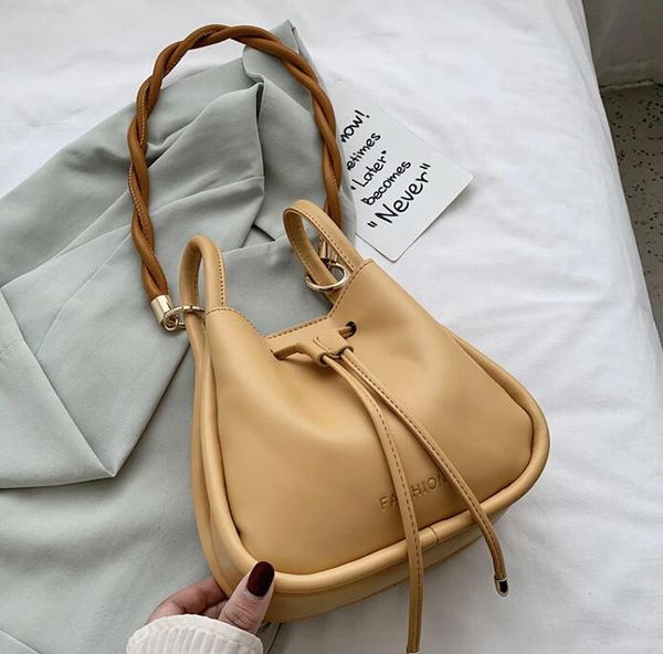 women bucket bag small handbags new twist straps lady shoulder bags crossbody girls totes
women bucket bag small handbags new twist straps lady shoulder bags crossbody girls totes