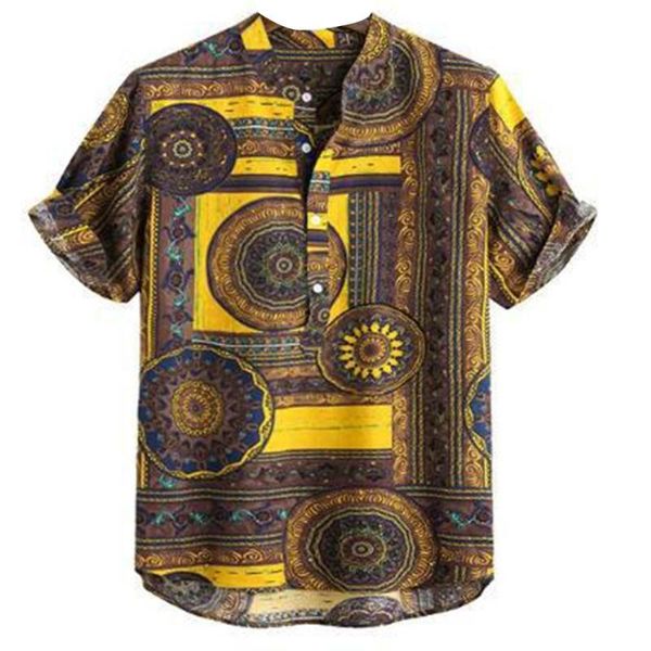 summer men color block ethnic geometry print short sleeve buttons pullover shirt, White;black
summer men color block ethnic geometry print short sleeve buttons pullover shirt, White;black