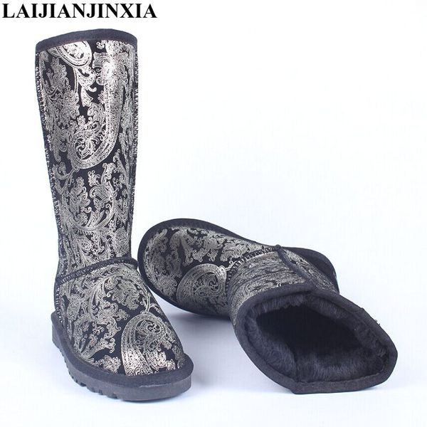 laijianjinxia fashion women genuine leather boots winter plush warm shoes woman snow boots cow leather knee-high, Black
laijianjinxia fashion women genuine leather boots winter plush warm shoes woman snow boots cow leather knee-high, Black