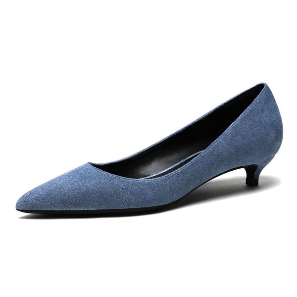 new fashion kid suede woman pumps thin heels wedding party lady pumps pointed toe office lady casual shoes n0025, Black
new fashion kid suede woman pumps thin heels wedding party lady pumps pointed toe office lady casual shoes n0025, Black