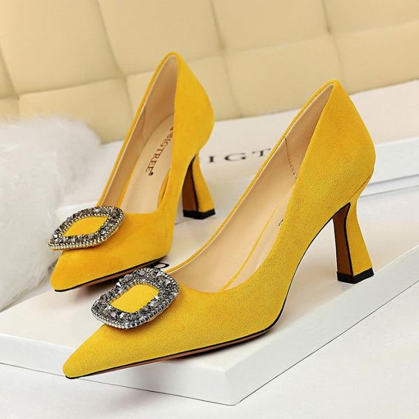 bigtree 2020 spring women pumps elegant rhinestone suede high heels shoes thin heel pointed rhinestone buckle single shoes, Black
bigtree 2020 spring women pumps elegant rhinestone suede high heels shoes thin heel pointed rhinestone buckle single shoes, Black