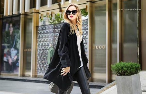 sleeve outerwear casual versatile long regular coats womens cardigan designer patchwork trench coats v neck long, Tan;black
sleeve outerwear casual versatile long regular coats womens cardigan designer patchwork trench coats v neck long, Tan;black