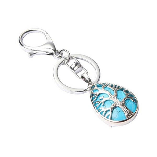 10 pcs silverl plated water drop blue turquoise stone key chain tree of life rose quartz jewelr, Slivery;golden
10 pcs silverl plated water drop blue turquoise stone key chain tree of life rose quartz jewelr, Slivery;golden