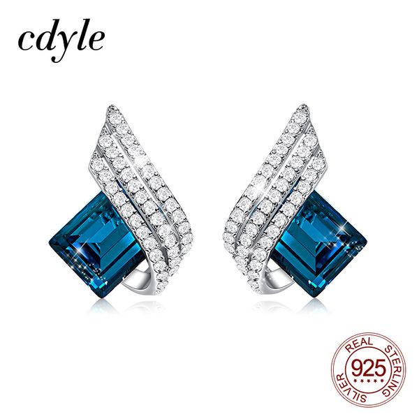 stud cdyle 925 silver jewelry wedding bridal engagement earrings with shiny cubic zircon geometric blue crystal for women, Golden;silver
stud cdyle 925 silver jewelry wedding bridal engagement earrings with shiny cubic zircon geometric blue crystal for women, Golden;silver