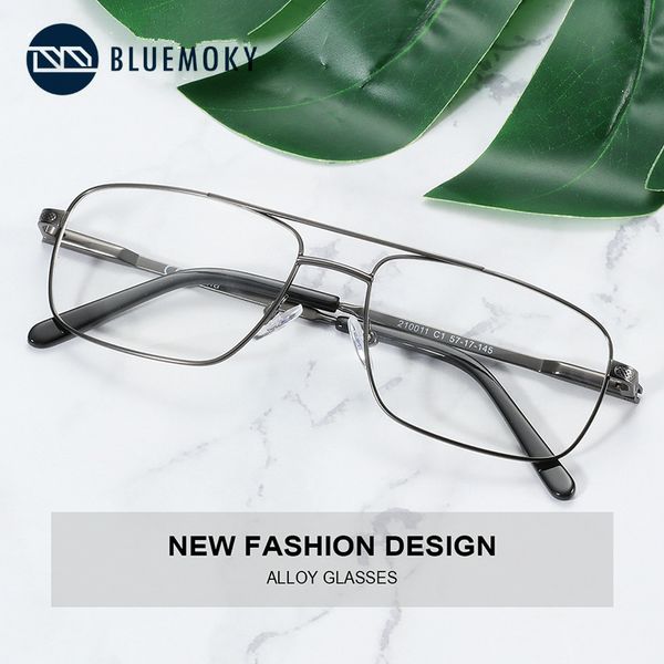 fashion sunglasses frames bluemoky square alloy glasses frame men full rim optical prescription eyeglasses clear lens double bridge spectacl, Black
fashion sunglasses frames bluemoky square alloy glasses frame men full rim optical prescription eyeglasses clear lens double bridge spectacl, Black