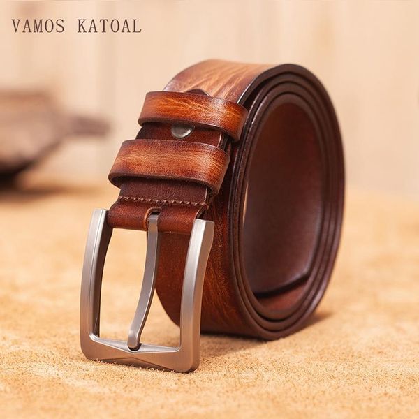 vamos katoal men genuine leather belt embossing layer cowhide belts for men with pin buckle cowskin belt ceinture hommes, Black;brown
vamos katoal men genuine leather belt embossing layer cowhide belts for men with pin buckle cowskin belt ceinture hommes, Black;brown