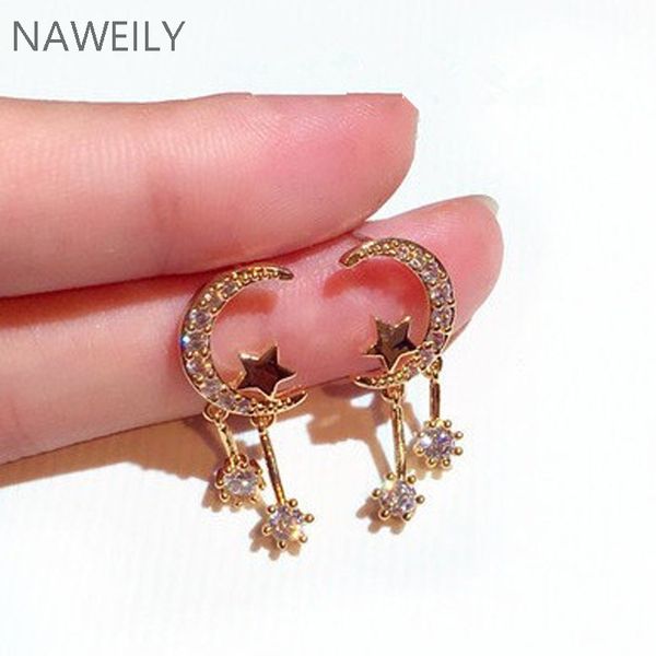 stud exquisite rhinestone stars moon tassel earrings for women fashion korean earring, Golden;silver
stud exquisite rhinestone stars moon tassel earrings for women fashion korean earring, Golden;silver