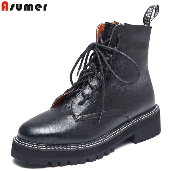 asumer plus size 34-42 new cow leather ankle boots women lace up cowboy platform boots female autumn fashion motorcycle, Black
asumer plus size 34-42 new cow leather ankle boots women lace up cowboy platform boots female autumn fashion motorcycle, Black