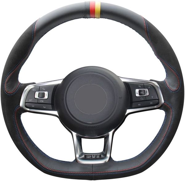 diy suede black leather auto custom steering wheel covers for 2015 -2018 volkswagen jetta gli 2015-2017 golf r 2015-2018 golf 292s
diy suede black leather auto custom steering wheel covers for 2015 -2018 volkswagen jetta gli 2015-2017 golf r 2015-2018 golf 292s