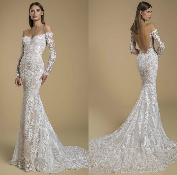 long sleeves wedding dresses 2020 off the shoulder lace appliqued beach wedding dress custom made boho backless vestidos de novia, White
long sleeves wedding dresses 2020 off the shoulder lace appliqued beach wedding dress custom made boho backless vestidos de novia, White