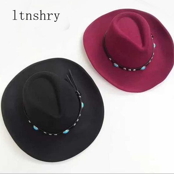 wide brim hats woolen cap men's women's hat waterproof wrinkle-equestrian cowboy side gentleman jazz, Blue;gray
wide brim hats woolen cap men's women's hat waterproof wrinkle-equestrian cowboy side gentleman jazz, Blue;gray