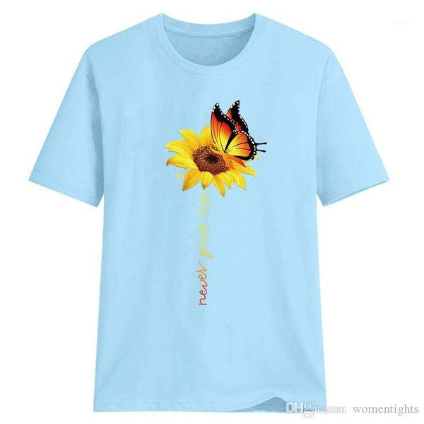печать женская повседневная tshirts мода свежий сладкий с коротким рукавом дизайнер женская летняя одежда подсолнечника и бабочка, White
печать женская повседневная tshirts мода свежий сладкий с коротким рукавом дизайнер женская летняя одежда подсолнечника и бабочка, White