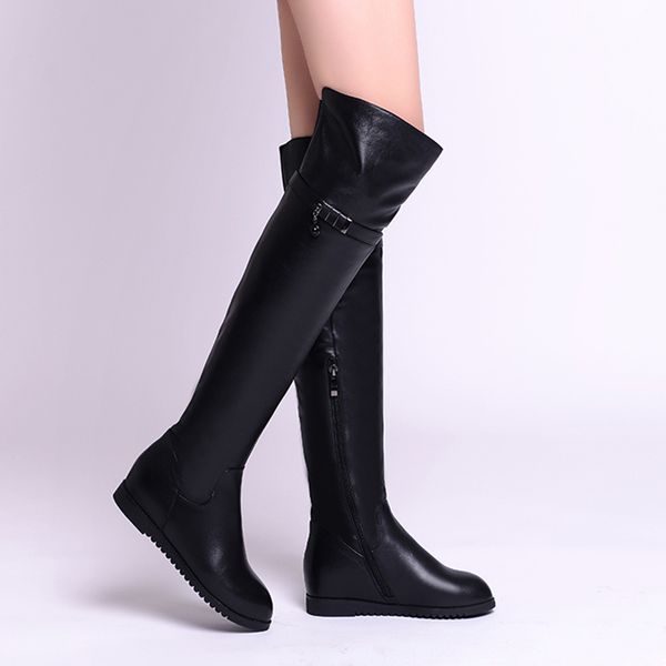 height increasing strap pendant design stylish long boots for women 2020 latest lady shoes natural leather female heel boot, Black
height increasing strap pendant design stylish long boots for women 2020 latest lady shoes natural leather female heel boot, Black