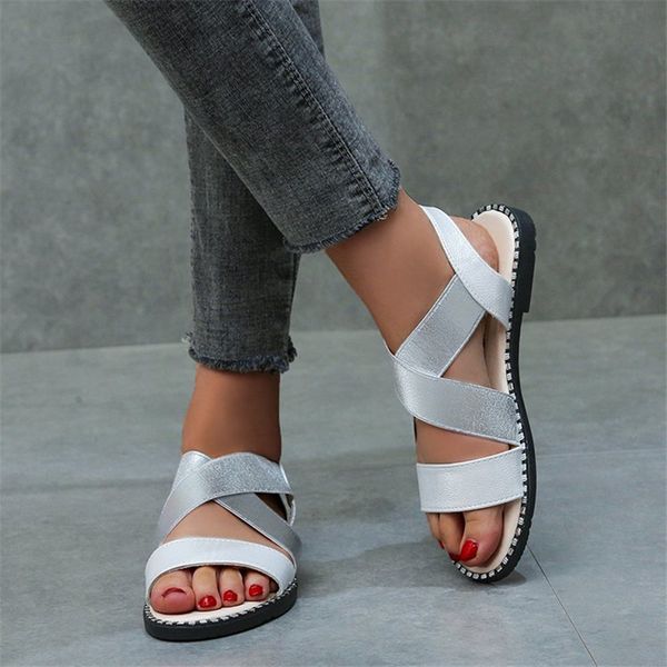 ariari women shoes classic elastic band ladies flat sandals women's glitter leather shoes woman summer rome open toe female 2020, Black
ariari women shoes classic elastic band ladies flat sandals women's glitter leather shoes woman summer rome open toe female 2020, Black