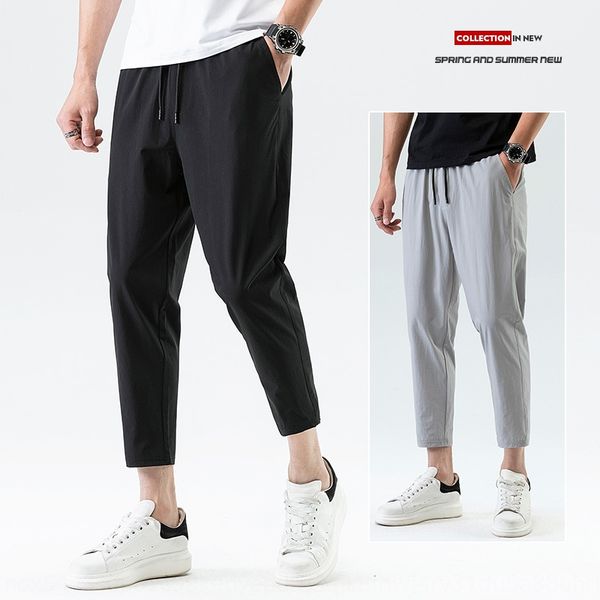 summer men's large size casual fashion thin solid sports pants sports pants color nine-point stretch leggings 5ekos, Blue
summer men's large size casual fashion thin solid sports pants sports pants color nine-point stretch leggings 5ekos, Blue