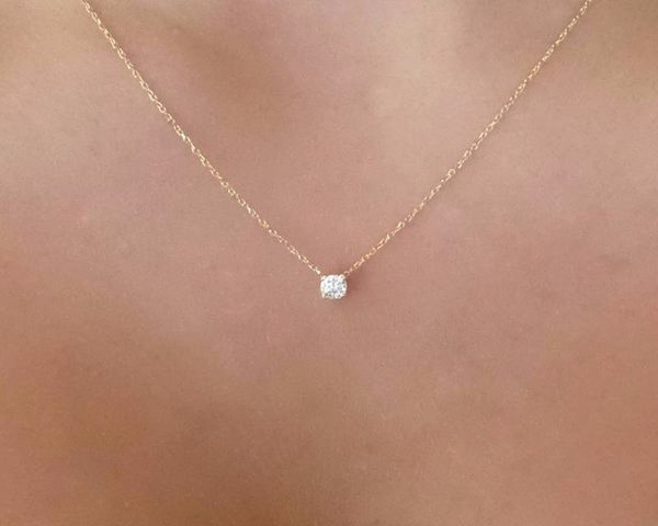 горячие продажи золота ожерелье нежный solitaire подвеска dainty ожерелье свадебные украшения плавающий алмазные cne быстрая доставка, Silver
горячие продажи золота ожерелье нежный solitaire подвеска dainty ожерелье свадебные украшения плавающий алмазные cne быстрая доставка, Silver