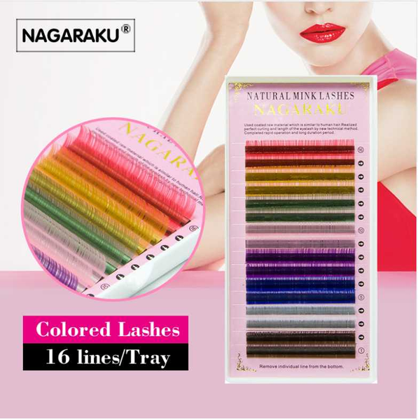 false eyelashes nagaraku 8 colors rainbow colored eyelash extension faux mink color colorful cilia
false eyelashes nagaraku 8 colors rainbow colored eyelash extension faux mink color colorful cilia